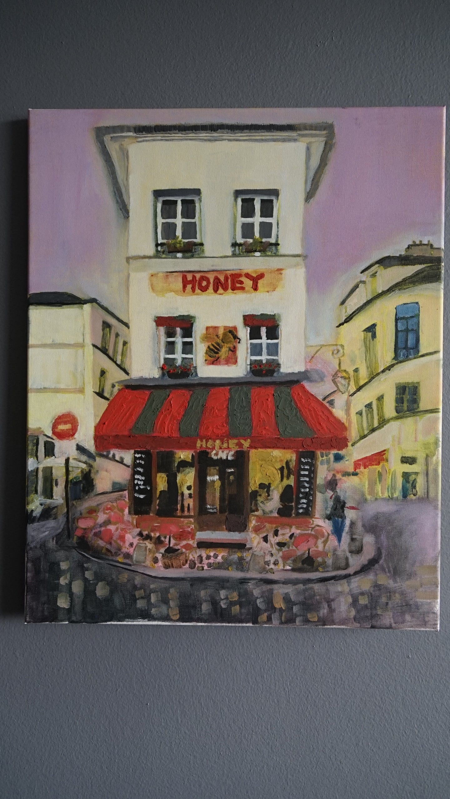 Honey Cafe Oil on canvas